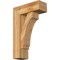 Ekena Millwork Imperial Block Rough Sawn Bracket w/ Offset Brace, Western Red Cedar, 8"W x 22"D x 34"H BKT0806X22X34IMP05RWR - alternate 1